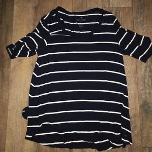 Striped navy blue shirt from American Eagle